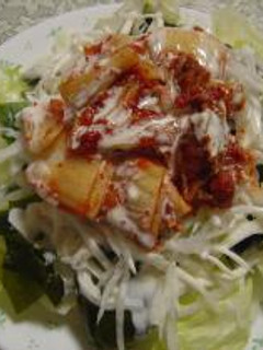 野菜たっぷりキムチサラダ-レシピのメイン写真