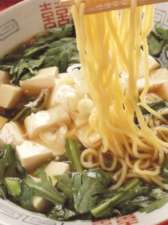 シャッキリ春菊のあんかけ豆腐ラーメン-レシピのメイン写真