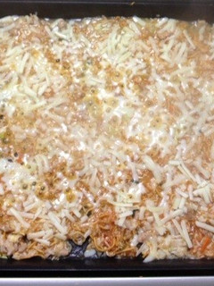 簡単もんじゃ☆豚キムチチーズ-レシピのメイン写真