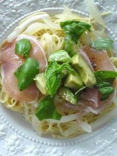 はなびし草の生ハムとアボカドの冷製パスタ-レシピのメイン写真