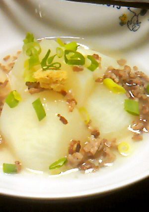 温かレシピ＊かぶとそぼろのあんかけ＊-レシピのメイン写真