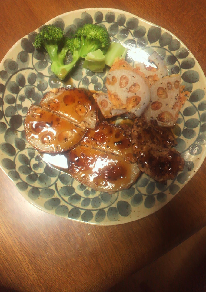 れんこんのひき肉挟み焼き-レシピのメイン写真