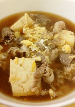 蕎麦屋のまかない♪肉すい豆腐-レシピのメイン写真