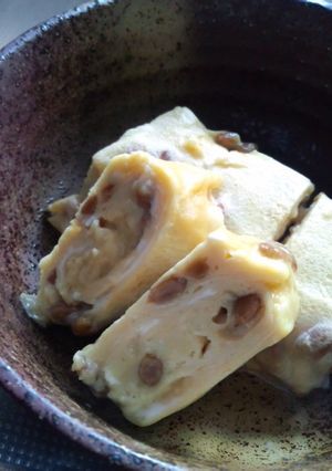 納豆入りたまご焼き-レシピのメイン写真