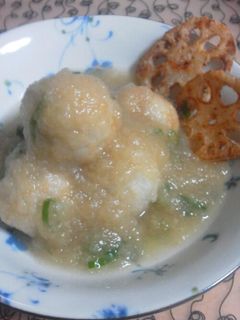 京いも揚げ団子みぞれあん煮-レシピのメイン写真