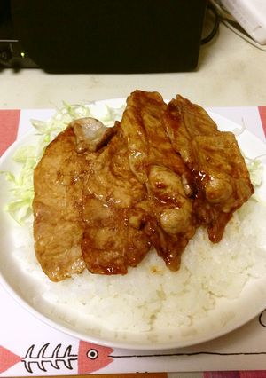 かんたん！豚肉の甘みそ焼き丼-レシピのメイン写真