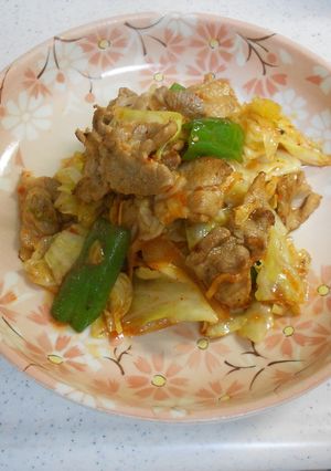 豚キムチ炒め-レシピのメイン写真