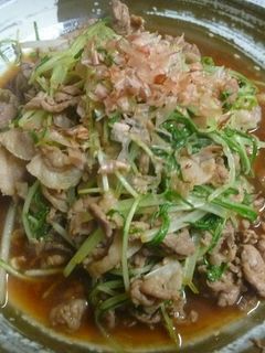 水菜と豚こま肉の和風炒め-レシピのメイン写真