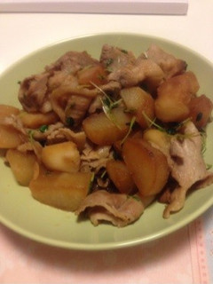 豚バラと大根じゃがいもの甘辛煮-レシピのメイン写真