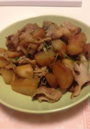 豚バラと大根じゃがいもの甘辛煮-レシピのメイン写真