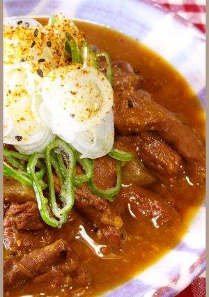 玉ねぎの甘味が決め手！圧力鍋お手軽もつ煮-レシピのメイン写真