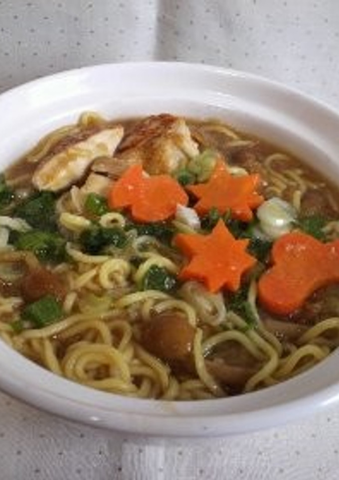 麺の力　ほっこり鶏みぞれ煮風♪中華そば-レシピのメイン写真