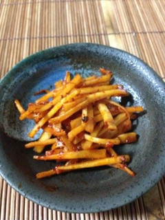 大根の皮を食べるラー油で素早くもう一品-レシピのメイン写真