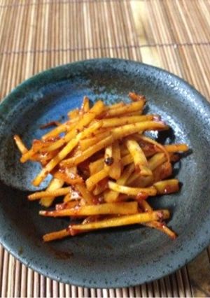 大根の皮を食べるラー油で素早くもう一品-レシピのメイン写真