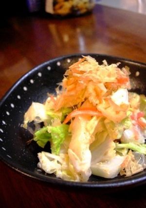 鰹がきいてる～白菜のごまマヨぽんサラダ♪-レシピのメイン写真