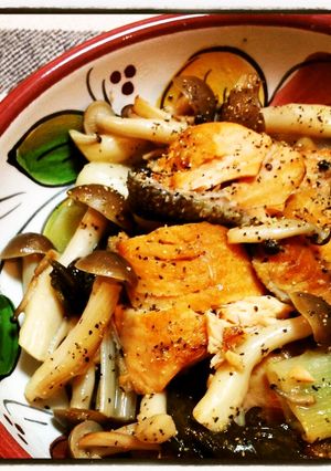 鮭と長ネギの塩ワイン煮-レシピのメイン写真