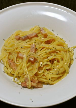 簡単☆こってりしないカルボナーラ♪-レシピのメイン写真