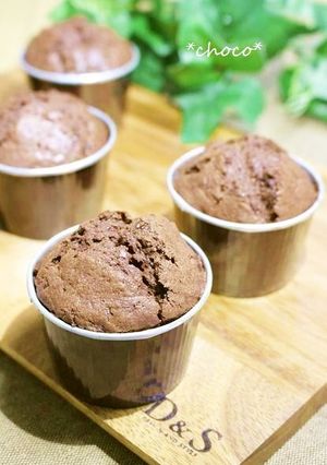 ☸ふわっふわ♡少し大人のチョコマフィン☸-レシピのメイン写真