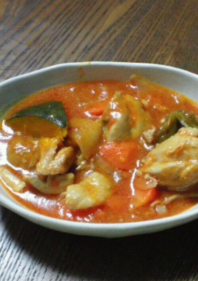 超簡単☆鶏肉と好きな野菜のトマト煮☆-レシピのメイン写真
