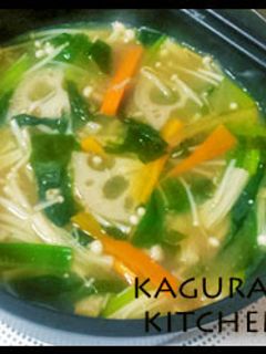 冷え性改善スープ4:根菜と生姜の味噌汁-レシピのメイン写真