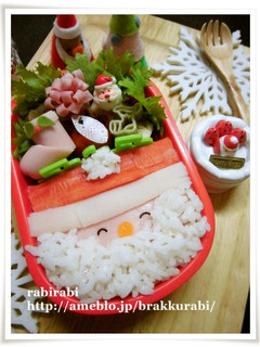 【✿キャラ弁☆簡単サンタさん✿】-レシピのメイン写真