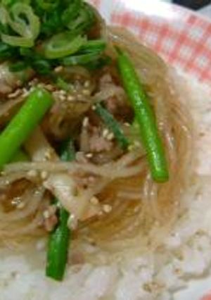 春雨たっぷり丼-レシピのメイン写真