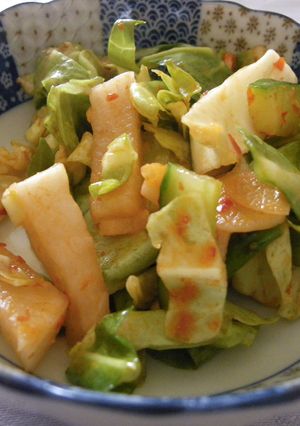 キャベツの豆板醤和え・辛さが刺激的-レシピのメイン写真