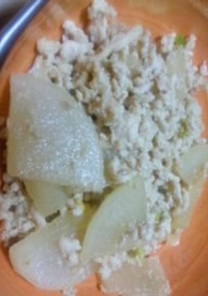 大根と鶏ひき肉の煮物-レシピのメイン写真