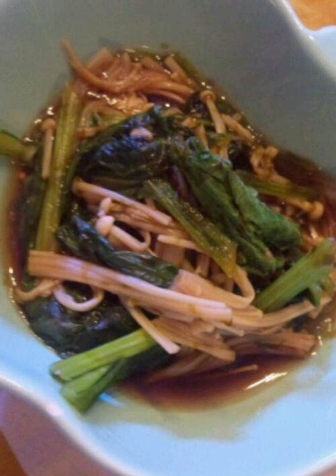 小松菜とえのきの海苔煮-レシピのメイン写真