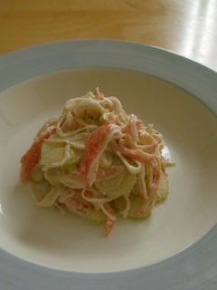 セロリとカニカマのサラダ-レシピのメイン写真