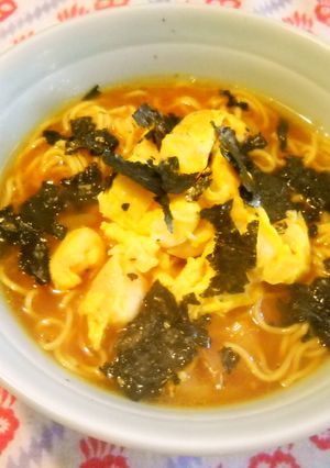 麩卵をのせた中華そば-レシピのメイン写真