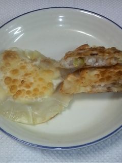 挽肉ご飯の餃子の皮挟み焼き-レシピのメイン写真