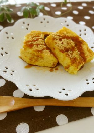 豆乳フレンチトースト〜黒蜜きな粉で♡-レシピのメイン写真
