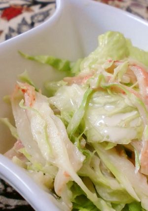 かにかま・レタス★からしマヨぽんサラダ-レシピのメイン写真