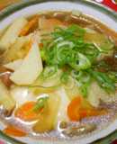 サッポロ一番麺の力で♪　しっぽくそば