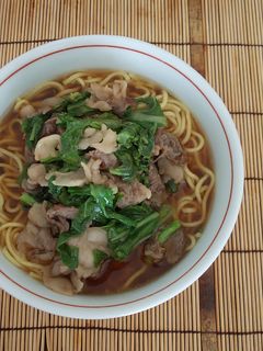 オイスター風味青菜と牛肉の醤油ラーメン♪-レシピのメイン写真
