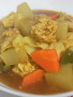 鶏だんごスープカレー-レシピのメイン写真