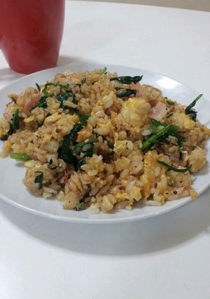 ベーコンとほうれん草のチャーハン-レシピのメイン写真