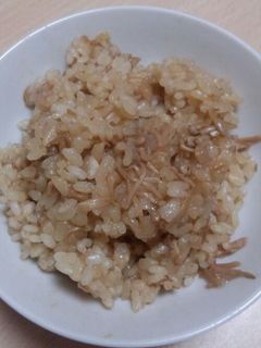 なめ茸とツナの炊き込みご飯-レシピのメイン写真