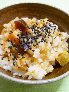 柿の炊き込みご飯-レシピのメイン写真