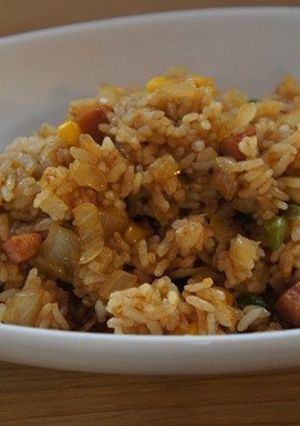 カレー風味チャーハン-レシピのメイン写真
