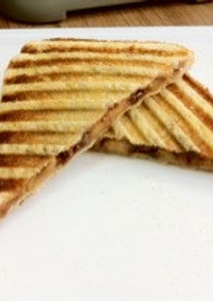 2分で簡単おやつ♪チョコバナナパニーニ-レシピのメイン写真