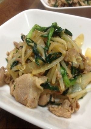 豚ニラもやし☆にんにく醤油炒め-レシピのメイン写真