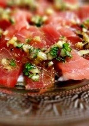 マグロのカルパッチョ風サラダ-レシピのメイン写真