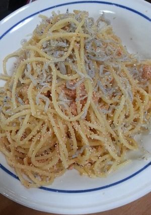 カルシウムたっぷりタラコパスタ-レシピのメイン写真