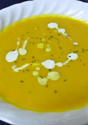 かぼちゃ煮物をポタージュへリメイク♫-レシピのメイン写真