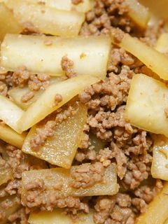 大根とひき肉のピリ辛味噌炒め-レシピのメイン写真