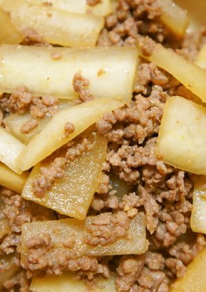 大根とひき肉のピリ辛味噌炒め-レシピのメイン写真
