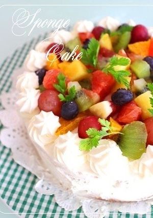 ふんわりしっとり♫スポンジケーキ♡-レシピのメイン写真