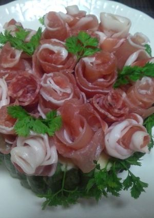 華やかに!生ハムローズの花束-レシピのメイン写真